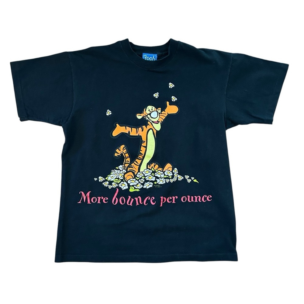 VINTAGE | US Made Single Stitch Pooh + Tigger โMore Bounce Per Ounceโโ Tee